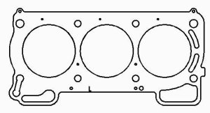 Subaru EZ30 Engine Head Gasket - Left - Cometic Gasket - .051 inch MLS, 90mm Bore - `02-`05 Subaru EZ30 Engine Head Gasket - Left - Cometic Gasket - .051 inch MLS, 90mm Bore - `02-`05